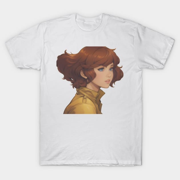 April O'Neil T-Shirt by mindworldz